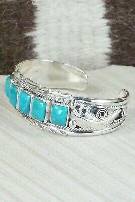 Turquoise & Sterling Silver Bracelet - Davey Morgan - High Lonesome Trading
