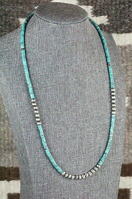 Turquoise & Sterling Silver Necklace - Navajo