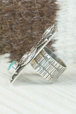 Turquoise & Sterling Silver Ring - Alex Sanchez - Size 5.75