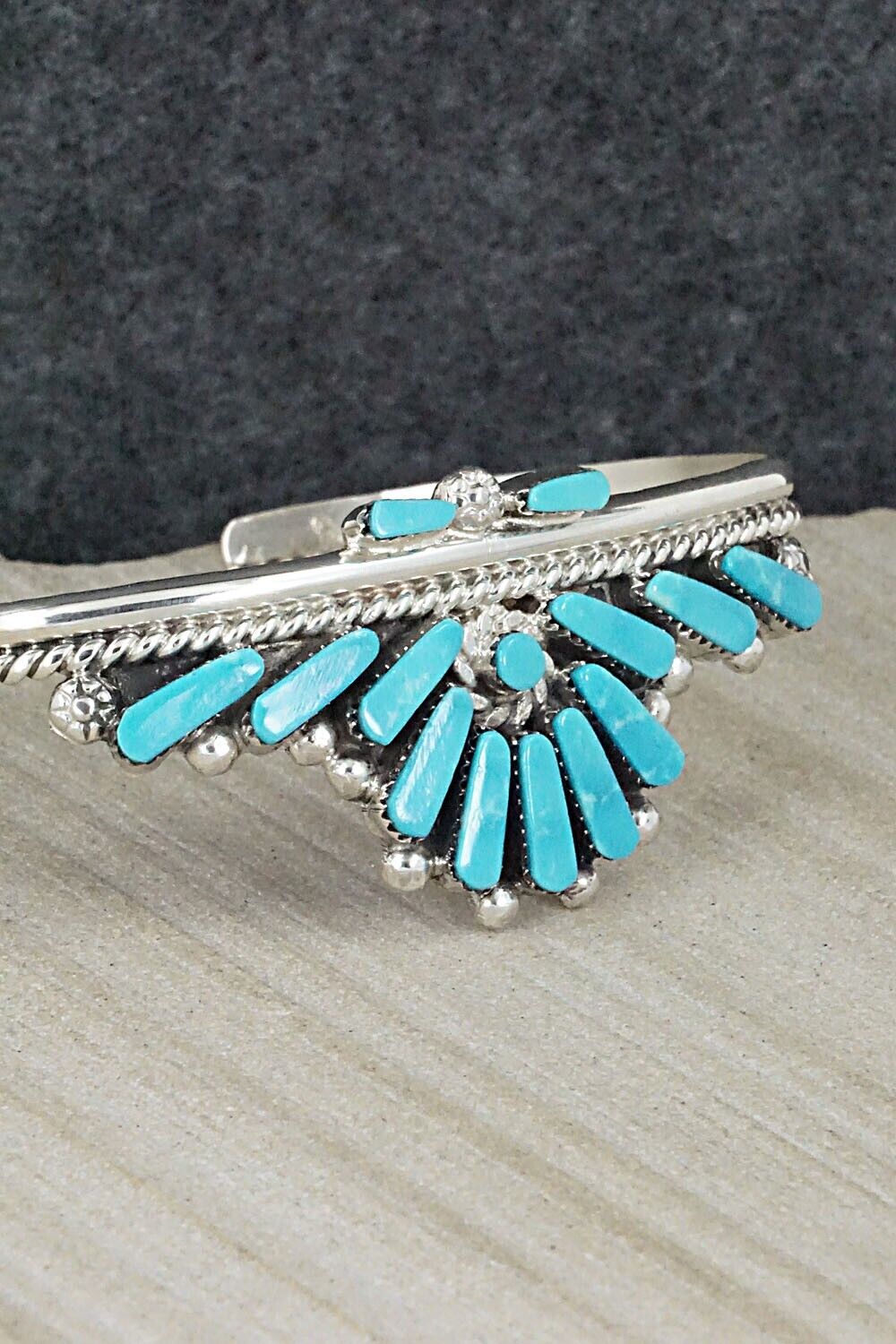 Turquoise & Sterling Silver Bracelet - Carlene Hattie