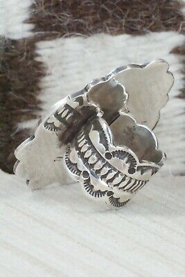 Turquoise and Sterling Silver Ring - Leonard Maloney - Size 6.5