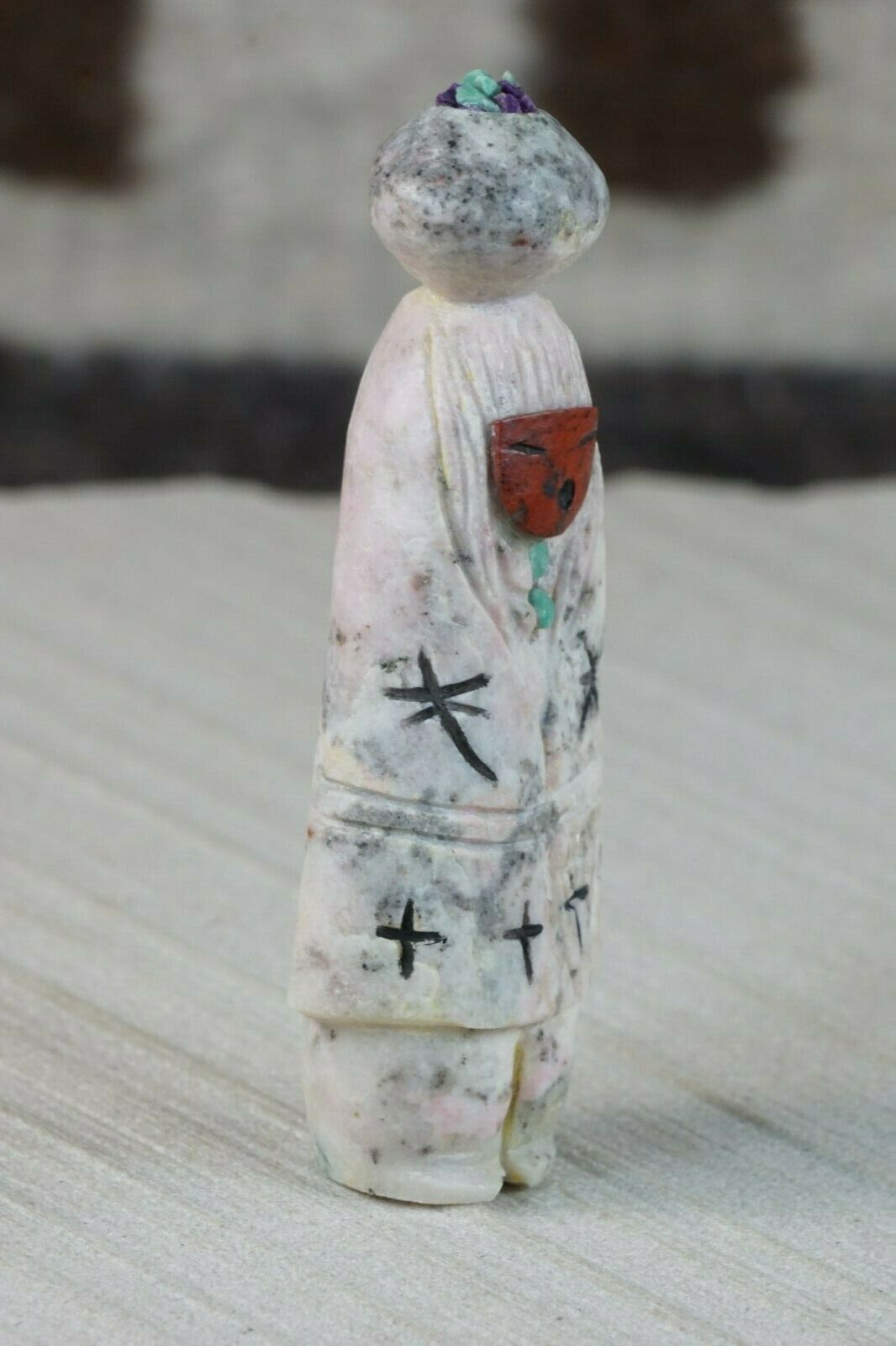 Corn Maiden Zuni Fetish Carving - Sandra Quandelacy - High Lonesome Trading