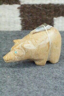 Bear Zuni Fetish Carving - Delvin Leekya - High Lonesome Trading
