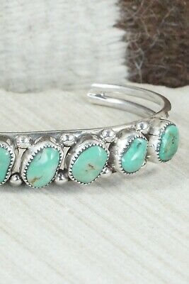 Turquoise and Sterling Silver Bracelet - Pricilla Reeder