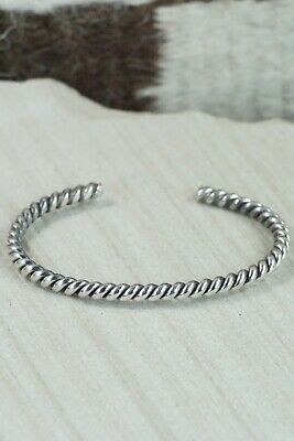 Navajo Sterling Silver Bracelet - Elaine Tahe