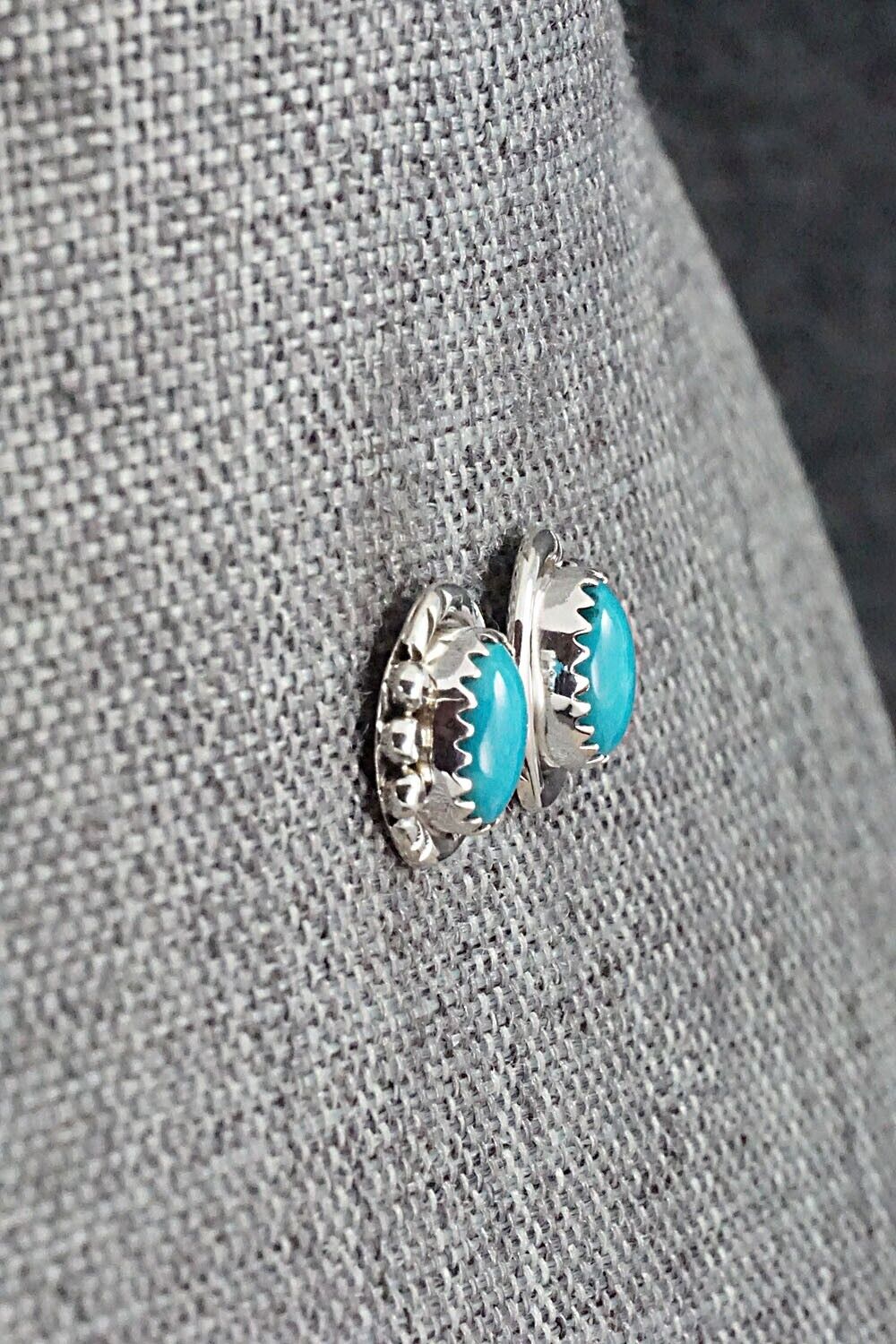 Turquoise & Sterling Silver Earrings - Rita Largo