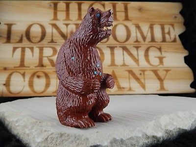 Bear - Zuni Fetish - Ephram Chavez - Zuni Bear Carving - Native American - High Lonesome Trading
