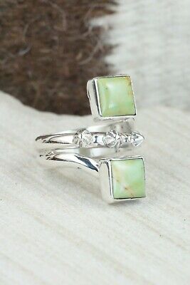 Turquoise & Sterling Silver Ring - Bobby Platero - Size 7.5