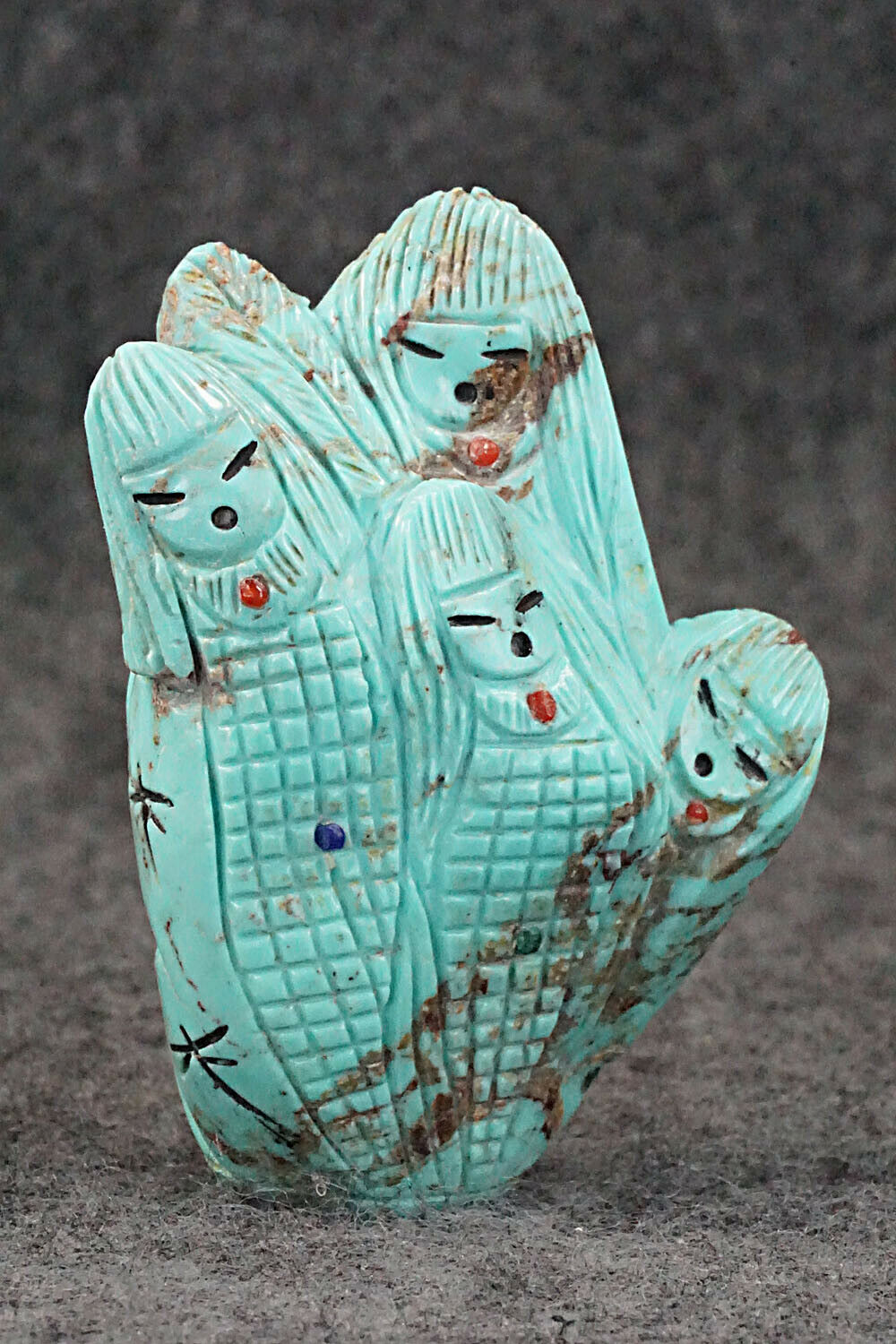 Corn Maiden Zuni Fetish Carving - Sandra Quandelacy