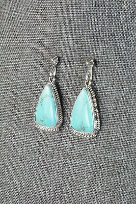 Turquoise and Sterling Silver Earrings - Sharon McCarthy