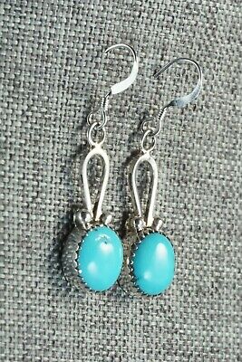 Turquoise & Sterling Silver Earrings - Sadie Jim