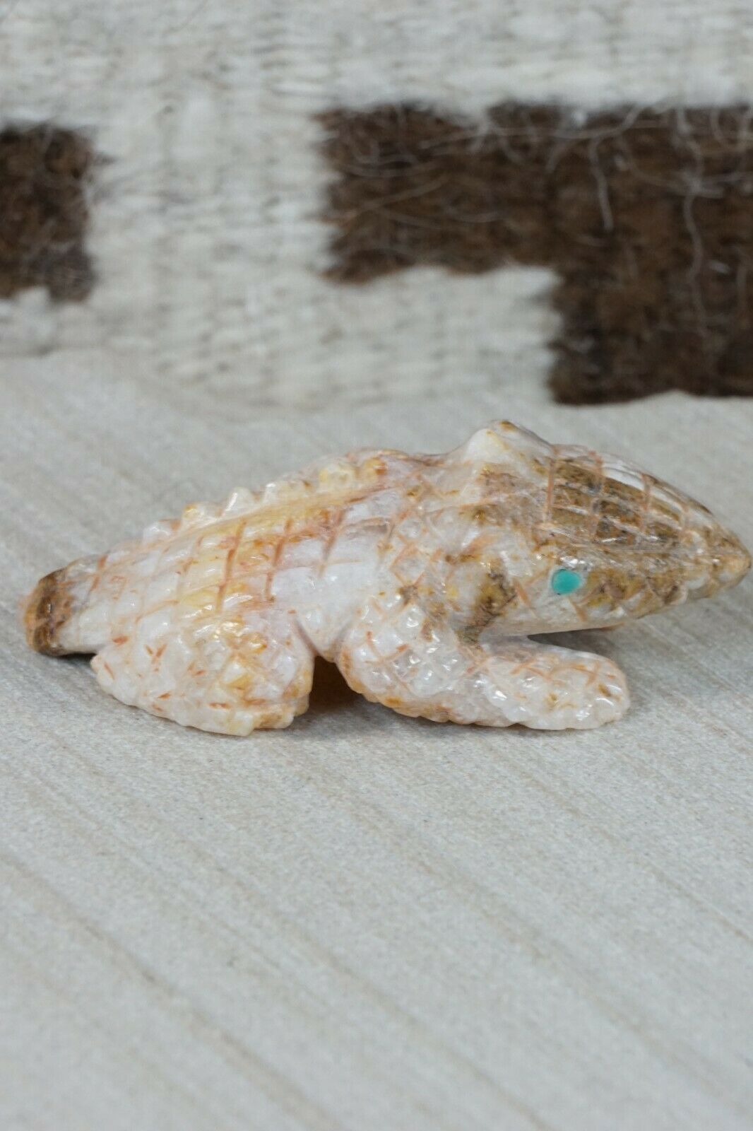 Horned Toad Zuni Fetish Carving - Jonas Hastito - High Lonesome Trading