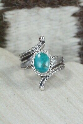 Turquoise & Sterling Silver Ring - Thomas Yazzie - Size 7