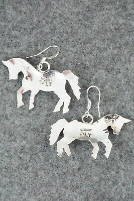 Turquoise & Sterling Silver Earrings - Louise Yazzie