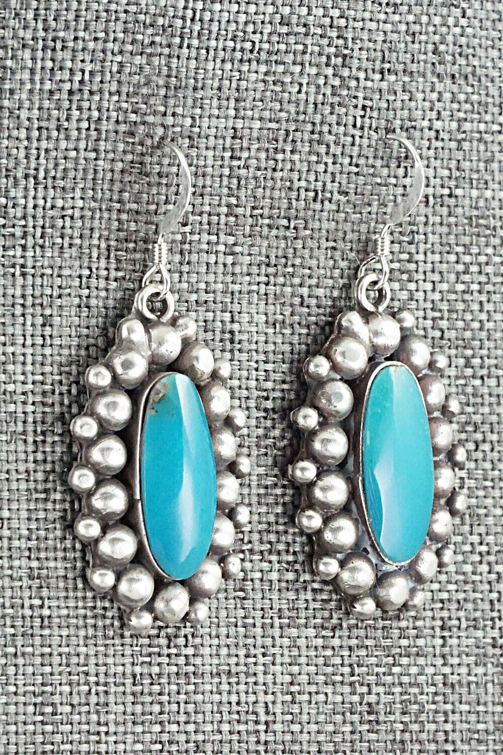 Turquoise & Sterling Silver Earrings - Freida Martinez