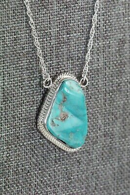 Navajo Turquoise & Sterling Silver Necklace - Annie Spencer