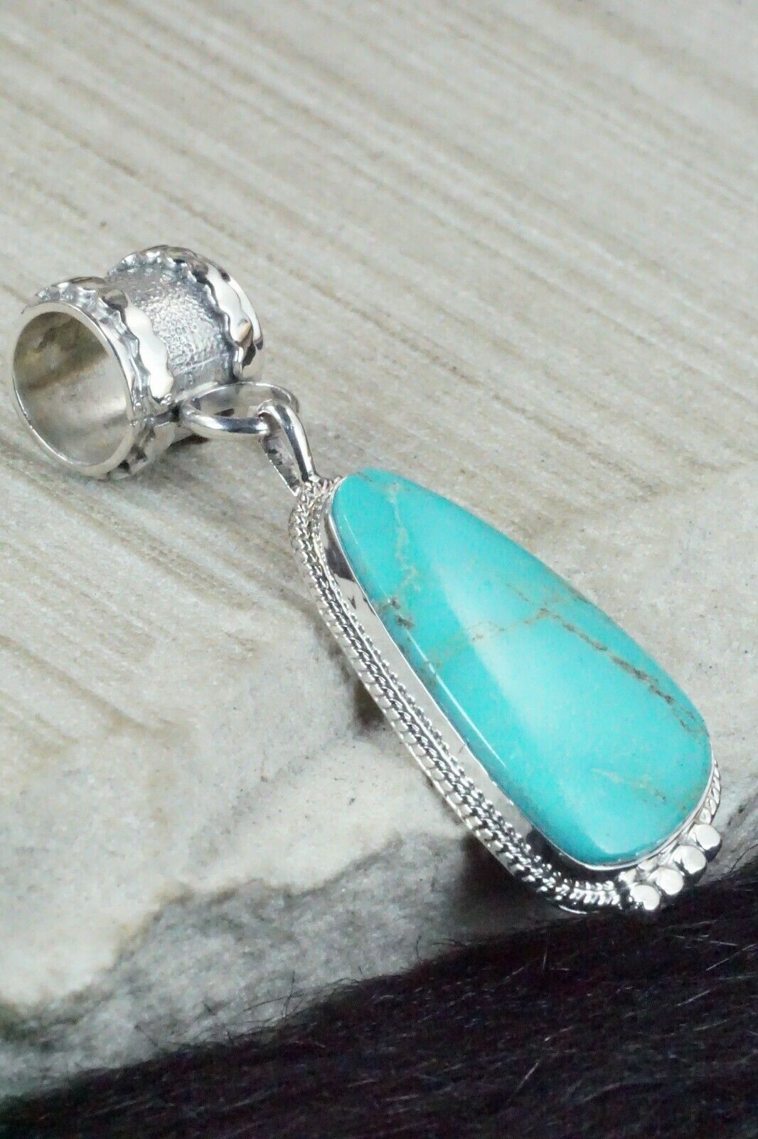 Turquoise & Sterling Silver Pendant - Sharon McCarthy