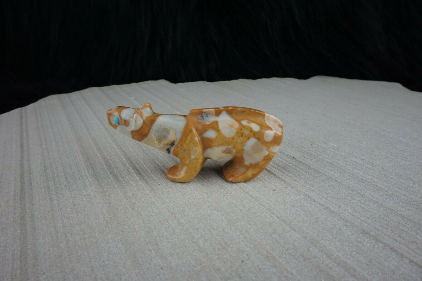 Mountain Lion Zuni Fetish Carving - Ronnie Lunasee - High Lonesome Trading