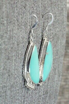 Turquoise and Sterling Silver Earrings - Sharon McCarthy