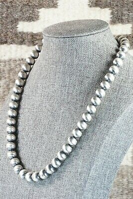 Navajo Sterling Silver Pearl Necklace - Jan Mariano