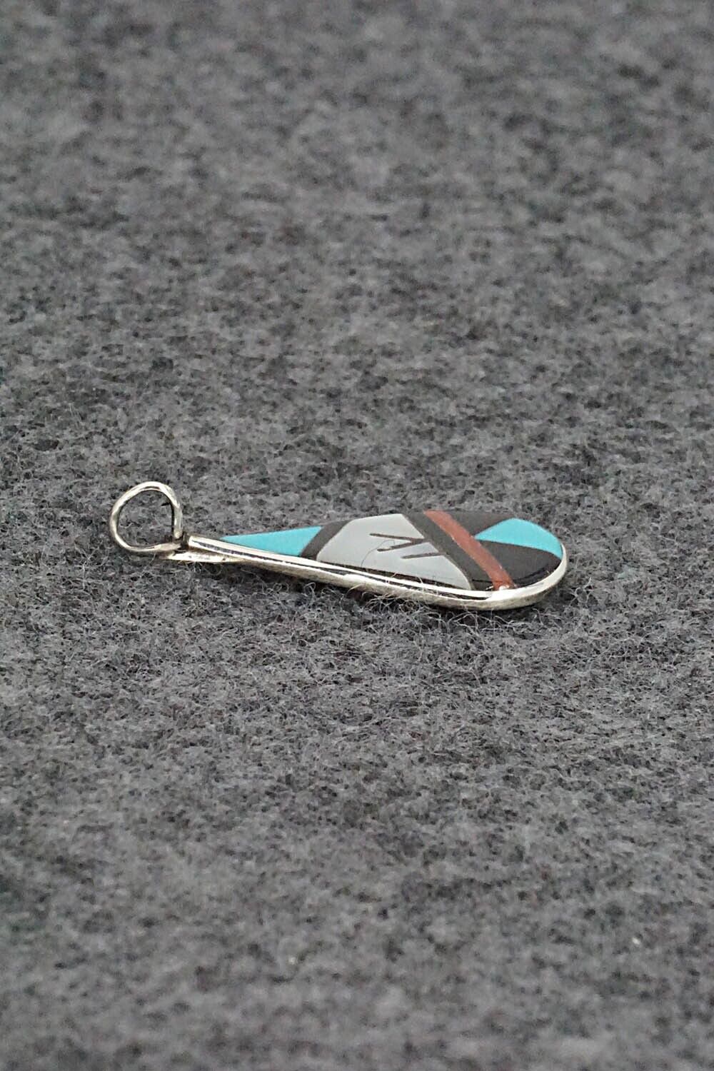 Multi Stone & Sterling Silver Pendant - Rhianna Kallestewa