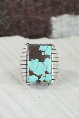 Turquoise and Sterling Silver Ring - Ray Jack - Size 11.5