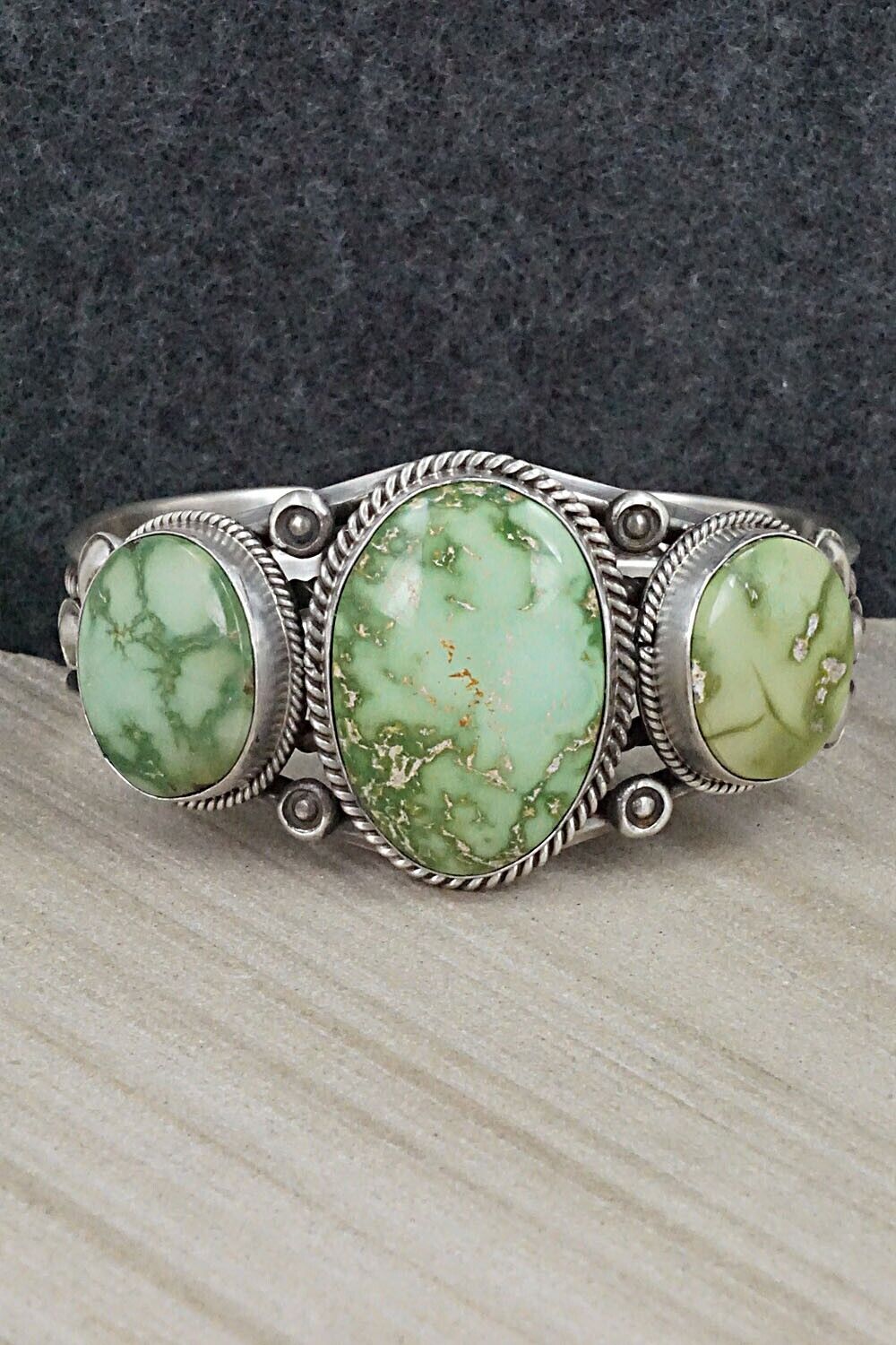 Turquoise & Sterling Silver Bracelet - Derrick Gordon