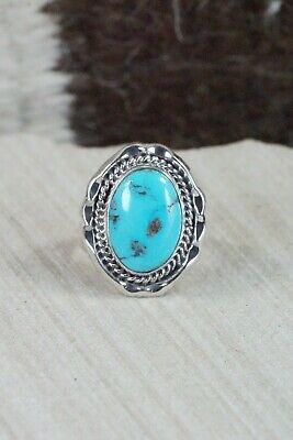 Turquoise & Sterling Silver Ring - Samuel Yellowhair - 7.5