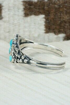 Navajo Turquoise and Sterling Silver Bracelet - Gregg Yazzie