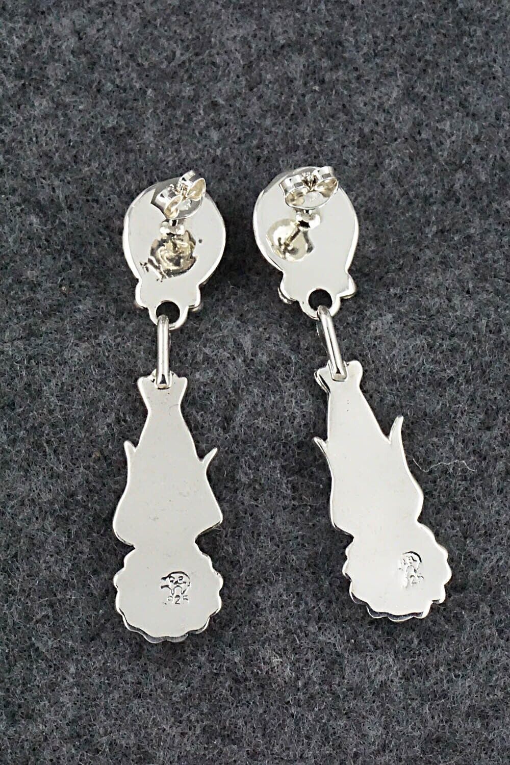 Onyx & Sterling Silver Earrings - Annie Spencer