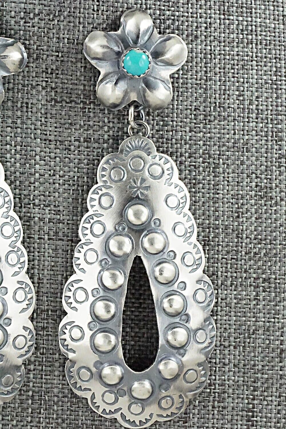Turquoise & Sterling Silver Earrings - Gabrielle Yazzie