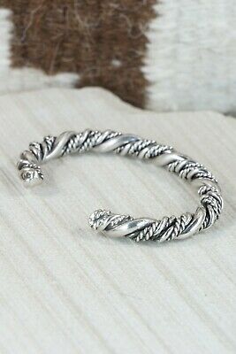 Navajo Sterling Silver Bracelet - Elaine Tahe