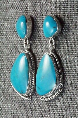 Turquoise and Sterling Silver Earrings - Sadie Jim
