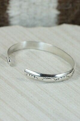 Navajo Sterling Silver Bracelet - Elaine Tahe