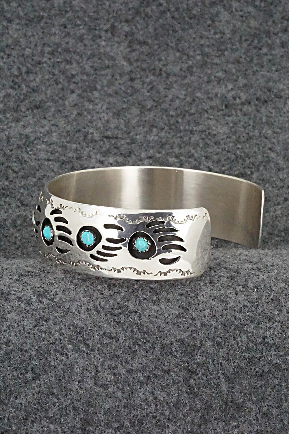 Turquoise & Sterling Silver Bracelet - Pearlene Spencer