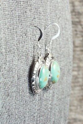 Turquoise & Sterling Silver Earrings - Amos Begay