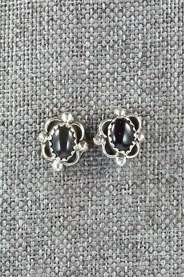 Onyx & Sterling Silver Earrings - Rosie Ross