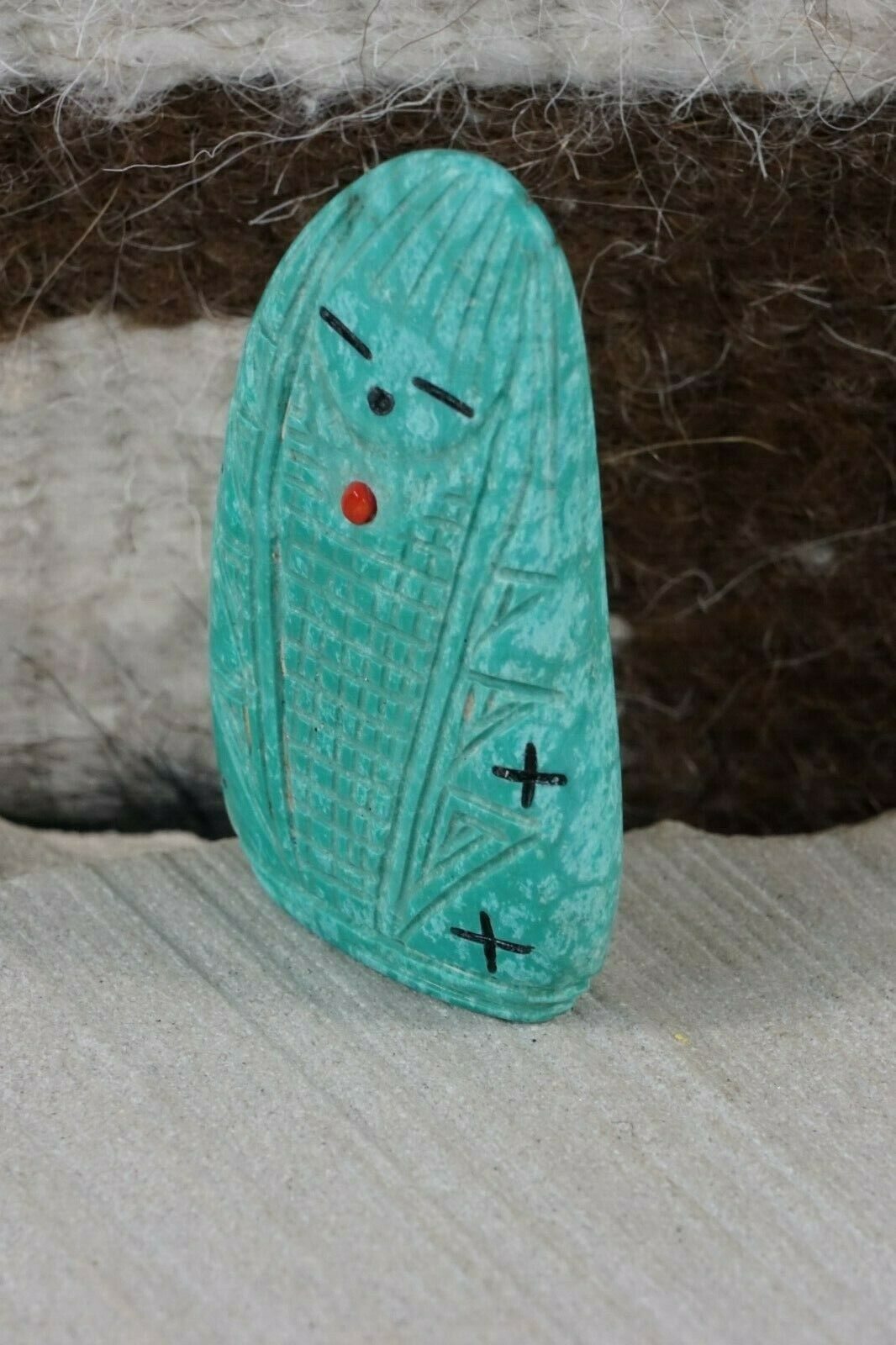 Corn Maiden Zuni Fetish Carving - Stuart Quandelacy - High Lonesome Trading
