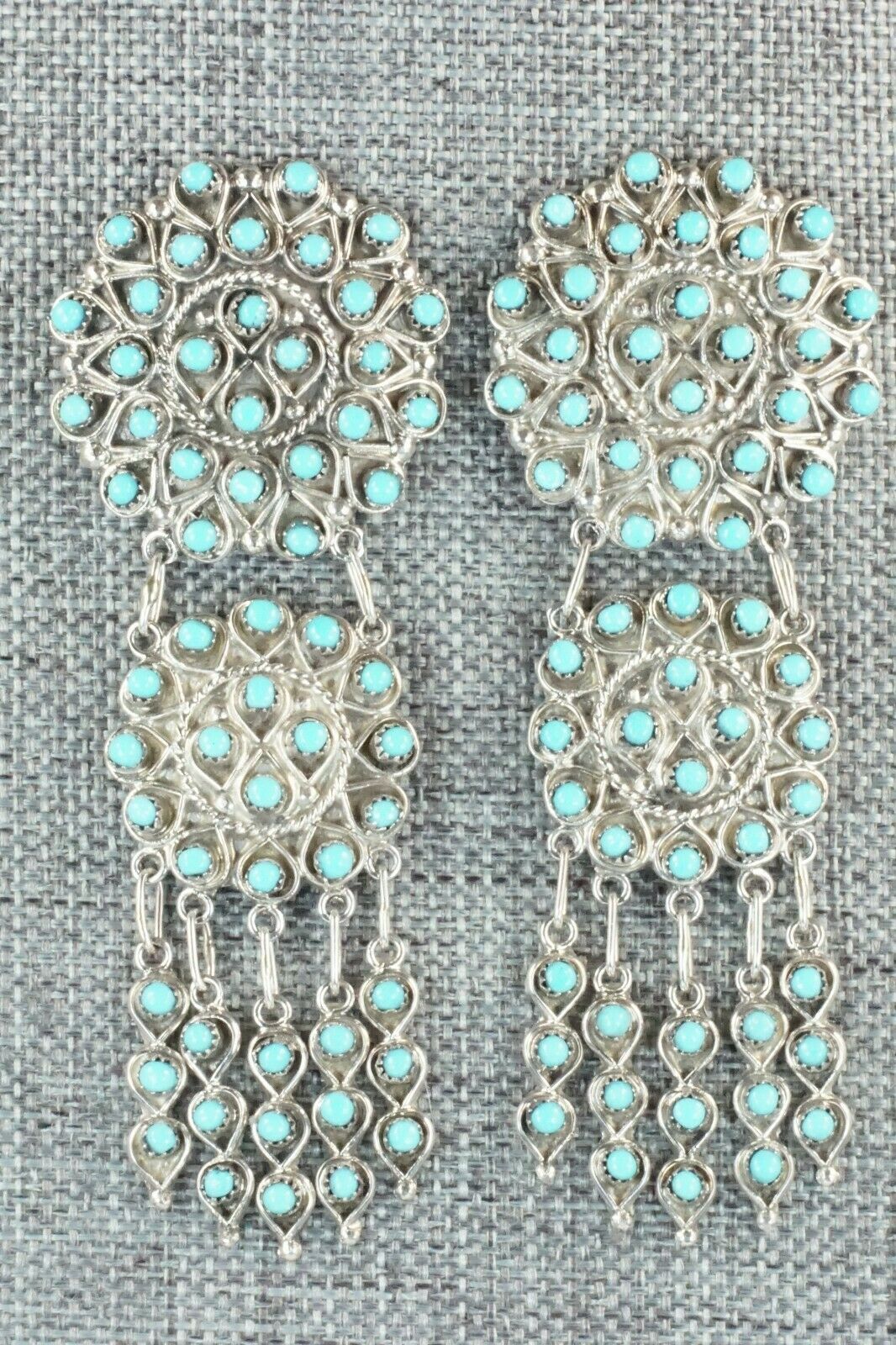 Turquoise & Sterling Silver Earrings - Waylon Johnson