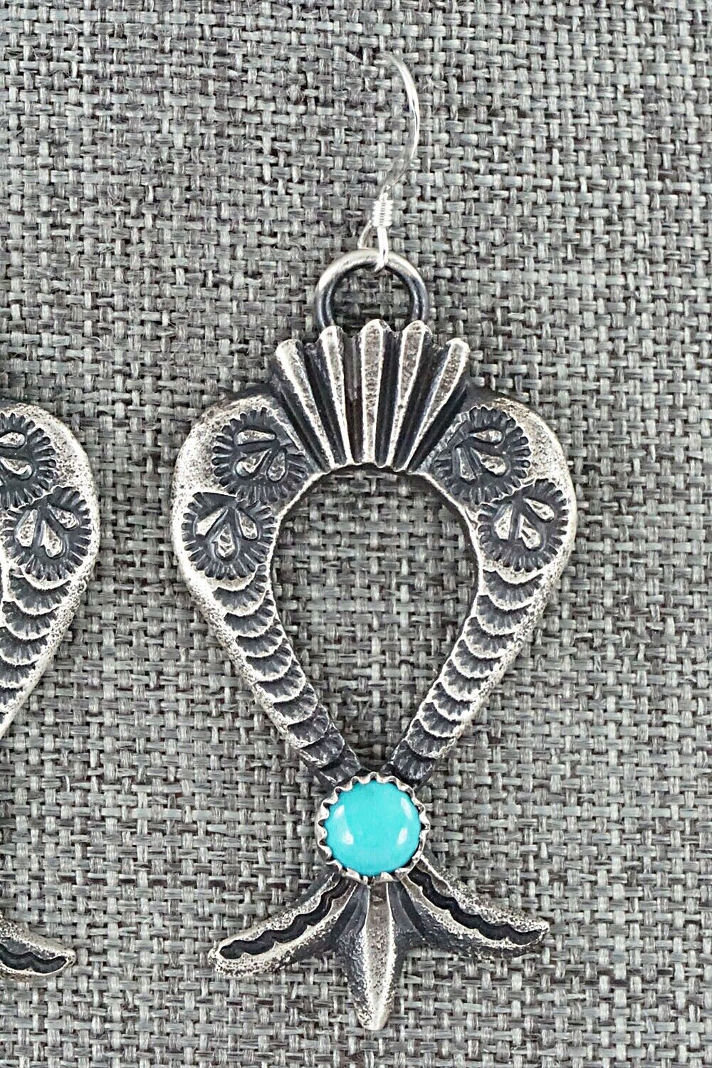 Turquoise & Sterling Silver Earrings - Linberg Billah