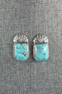 Turquoise & Sterling Silver Earrings - Sheena Jack