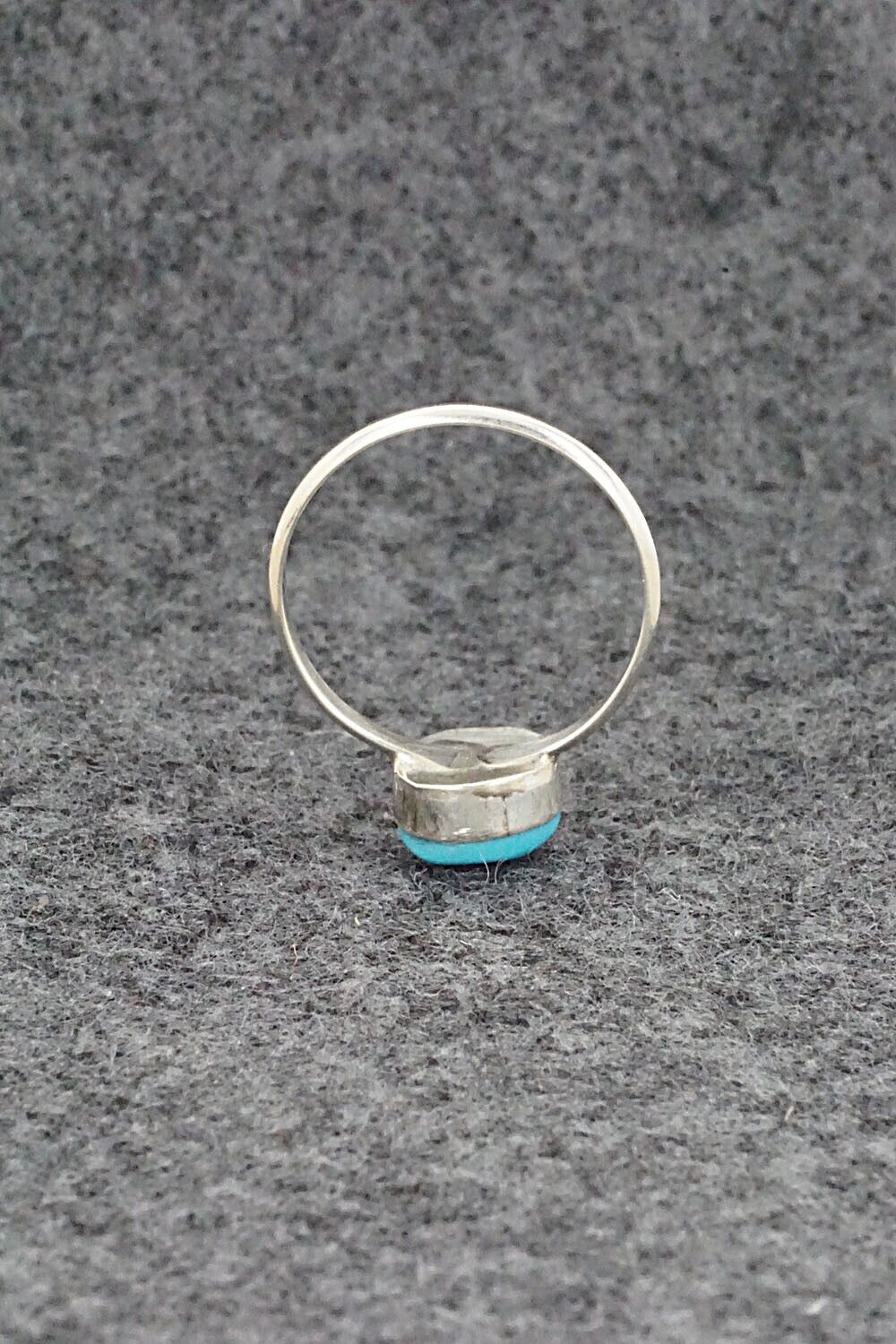 Turquoise & Sterling Silver Ring - Trista Slow - Size 4.25