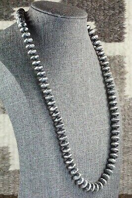 Sterling Silver Navajo Pearl Necklace - Presley Haley