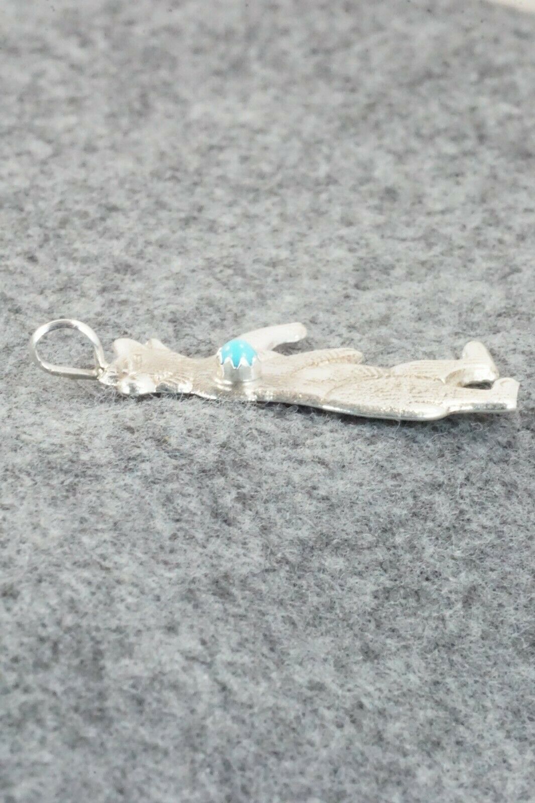Turquoise & Sterling Silver Pendant - Lorraine Chee