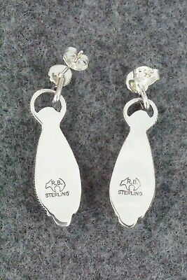 Turquoise & Sterling Silver Earrings - Verley Betone