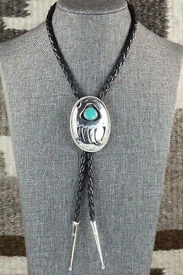 Turquoise & Sterling Silver Bolo Tie - Wilbert Muskett Sr.