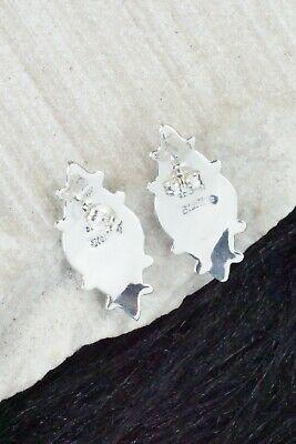 Turquoise & Sterling Silver Earrings - Derrick & Lorelia Chavez - High Lonesome Trading