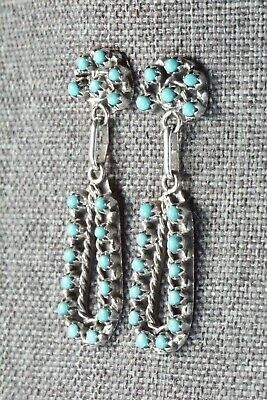Turquoise & Sterling Silver Earrings - Randy Hooee