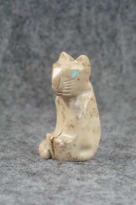 Mountain Lion Zuni Fetish Carving - Gilbert Lonjose
