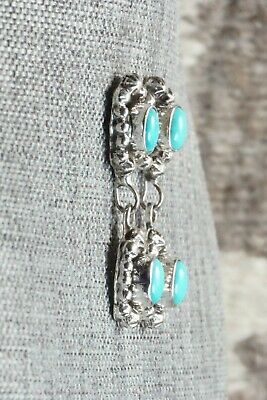 Turquoise & Sterling Silver Earrings - Loretta Smith